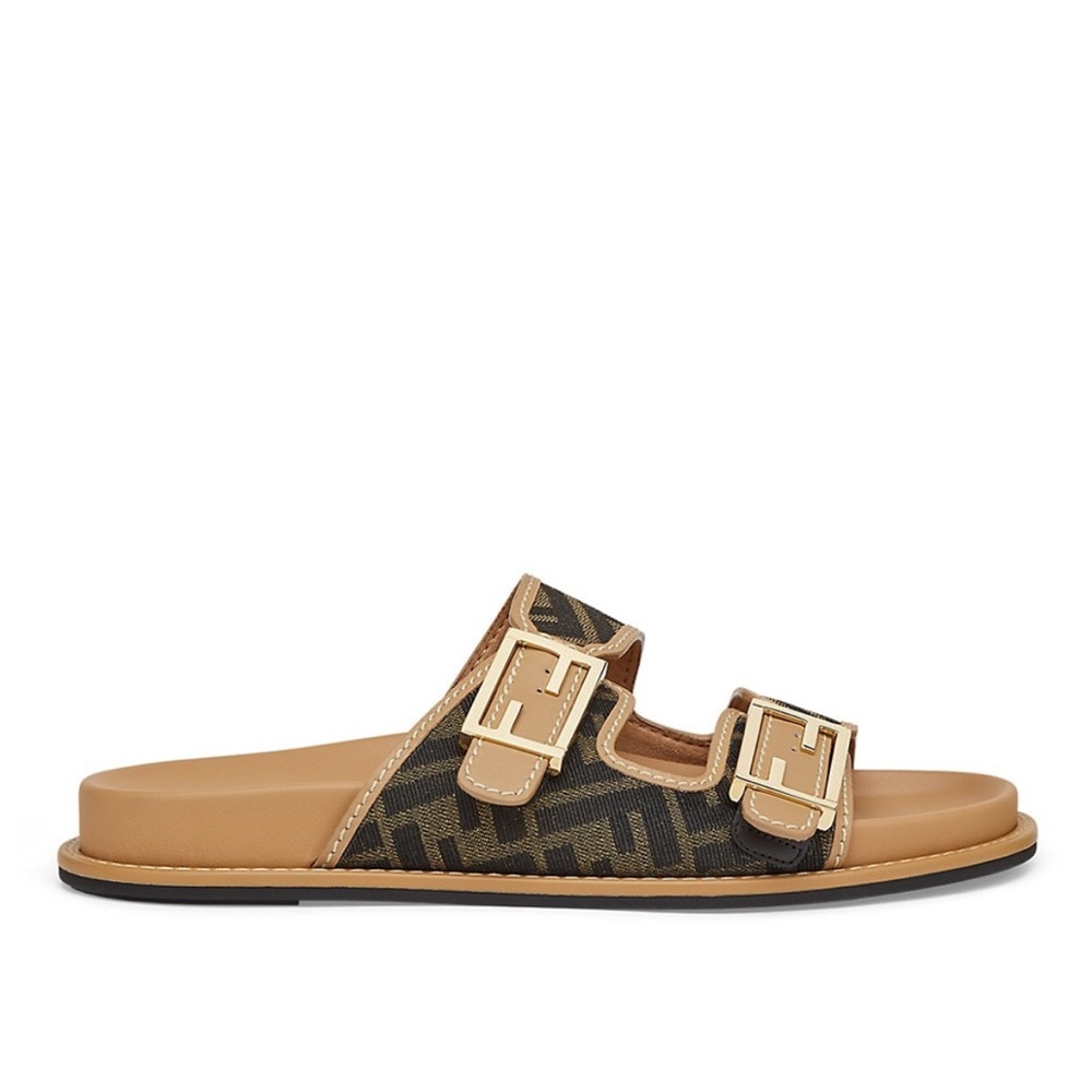 Fendi slides sandals size 8.